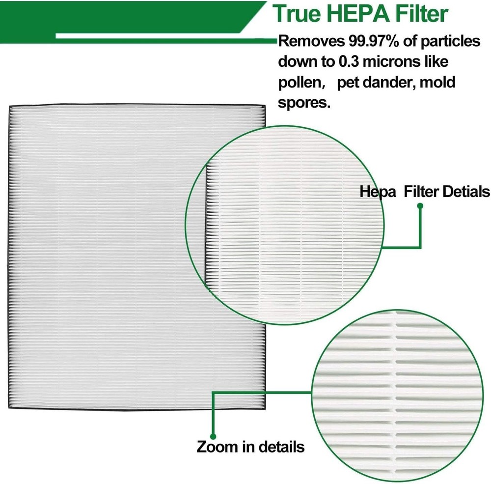 Replacement Post Filter and Carbon Pre Filter compatible for Bissell Air400, ...