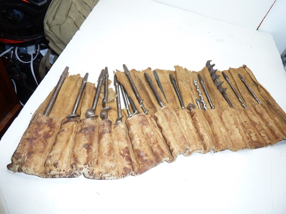 Vintage wood Bits set