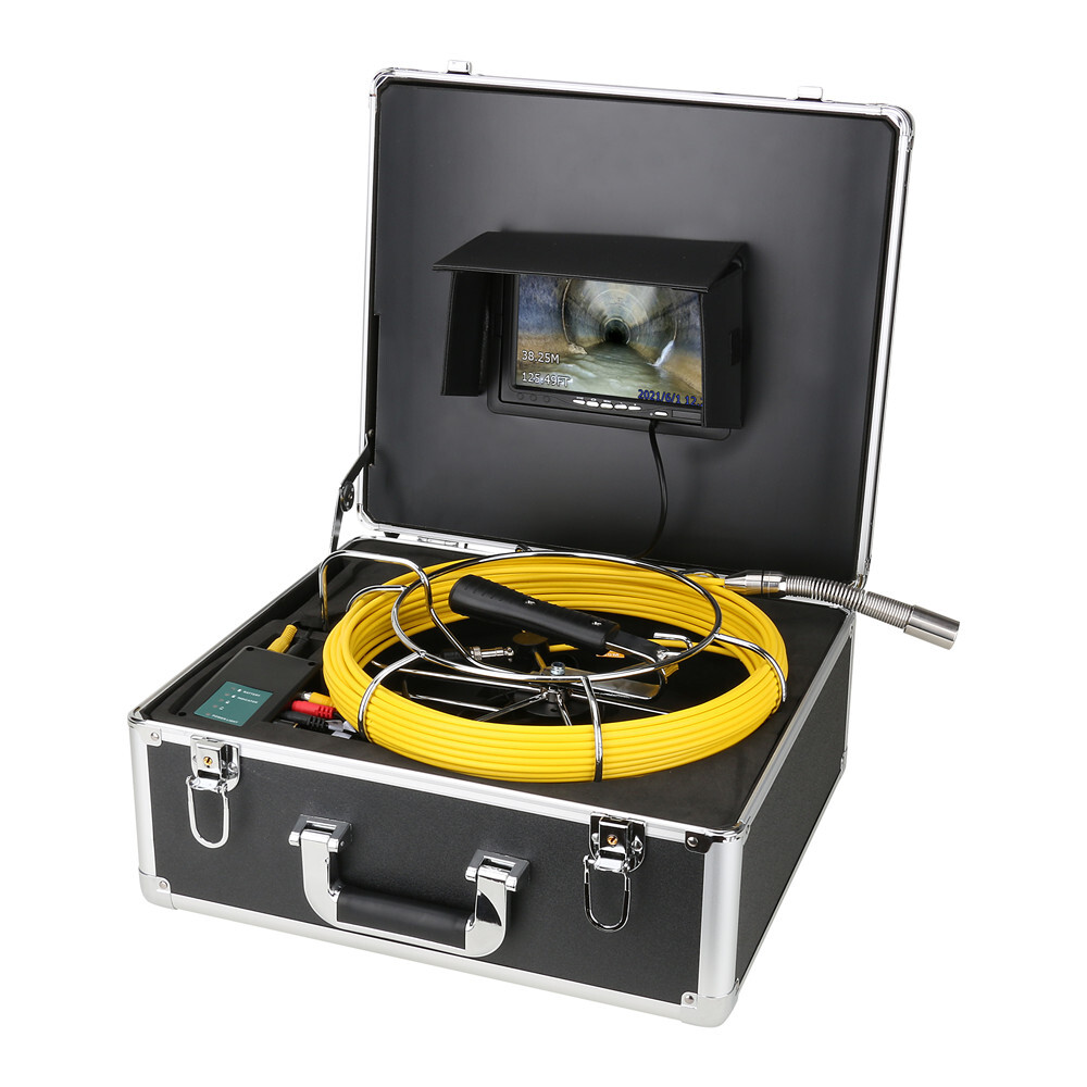 Sewer Camera 7" Auto Self Leveling Pipe Inspection Camera with 512Hz Transmitter
