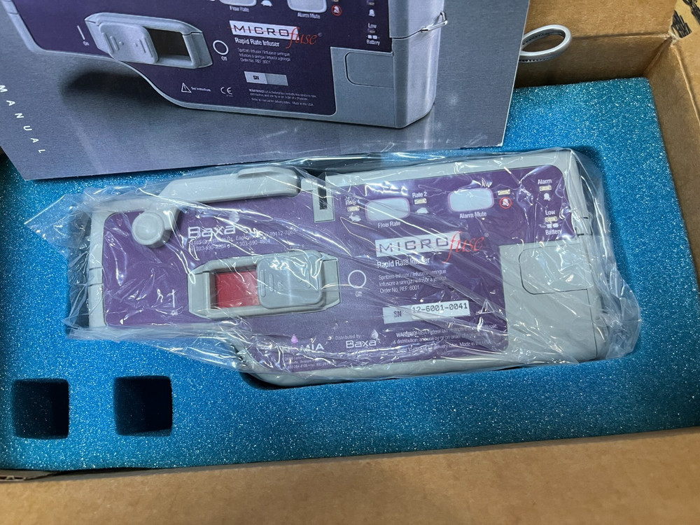 Baxa MicroFuse Rapid Rate Syringe Infuser Pump REF 6001