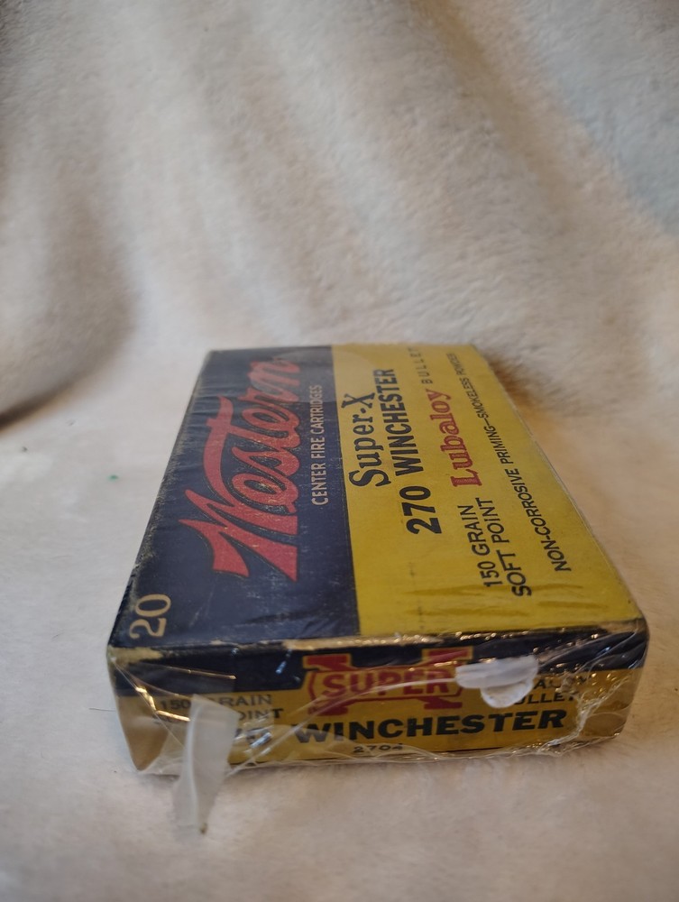 Empty Ammo Box Western Super X 270 Lubaloy