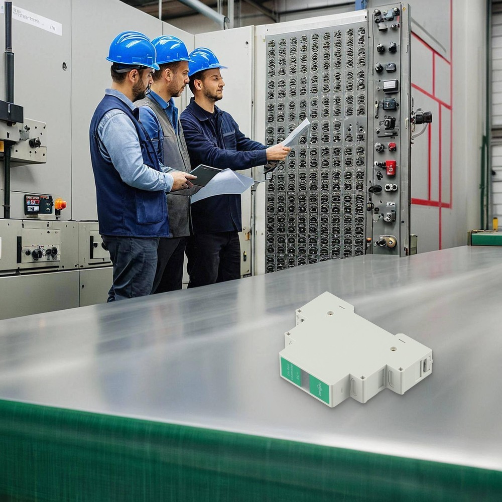 Efficient Voltage Meter for Din Rails LED Display Range from 11 310 Volts