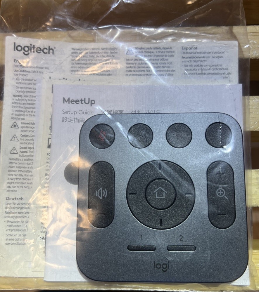 Original Remote Control for Logitech Meetup Camera System