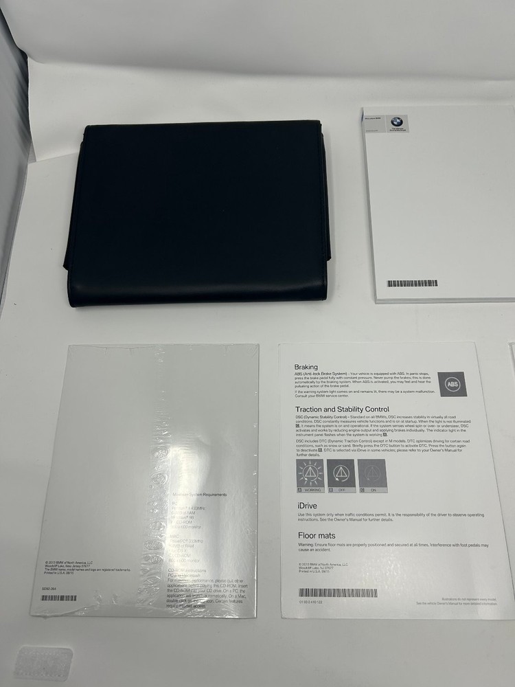 2012 BMW 3 Series Owner's Manual Set