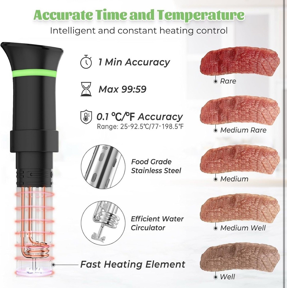Sous Vide Machines, Immersion Circulators, Precision Cooker Model: 805A