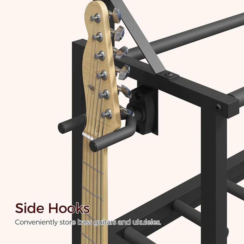 Guitar Stand, Multiple Guitar Rack Holder for Various Instruments, Multi-Inst...