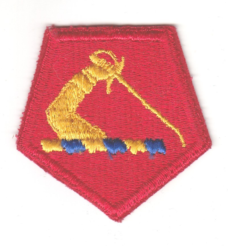 Army Patch: Massachusetts National Guard Headquarters - cut edge