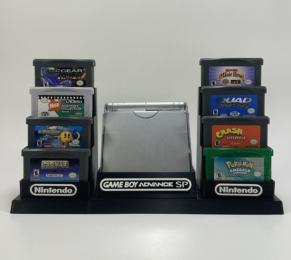 Game Boy Advance SP (Protective Case) & 18 Games - DISPLAY ONLY (Customize)