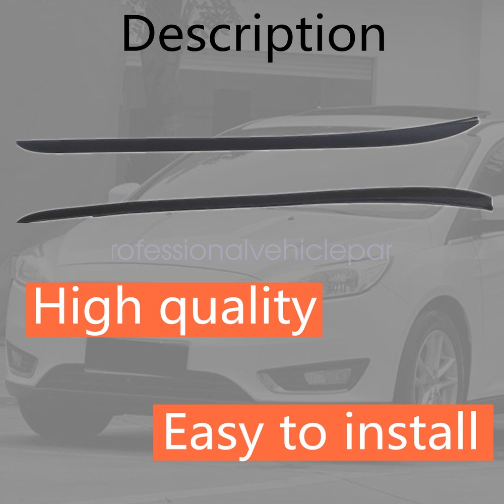 Fits Ford Focus 2012-2018 Driver & Passenger side Reveal Windshield Molding