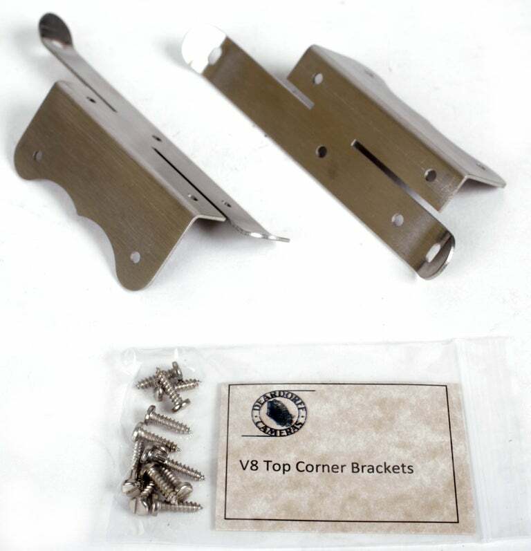 Deardorff V8 8X10 top corner brackets PAIR