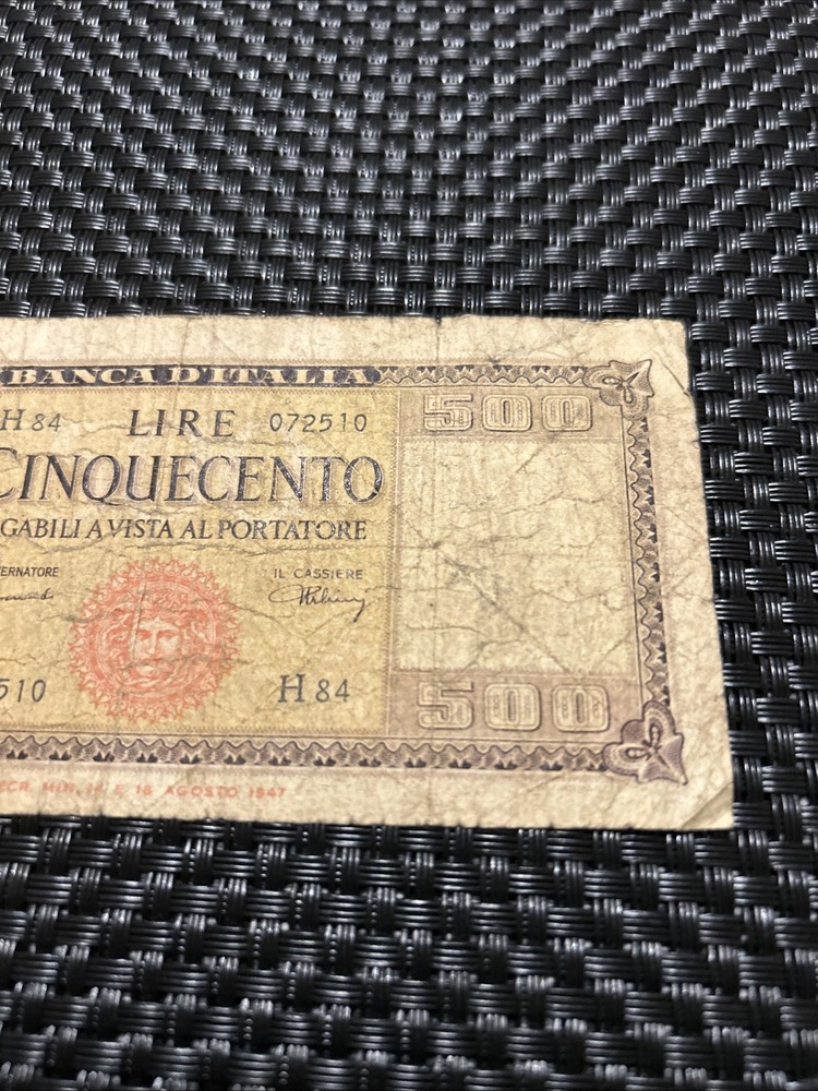 Italy- 500 Lire-1947