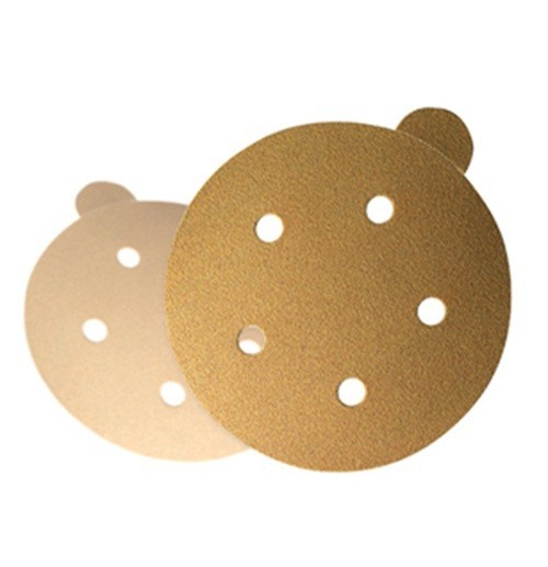 320 Grit - Gold  -  5" 5 Hole PSA Disc 100 pcs.