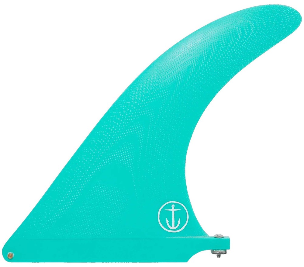 Captain Fin Raked Longboard Fin - Teal - 8.00" - New