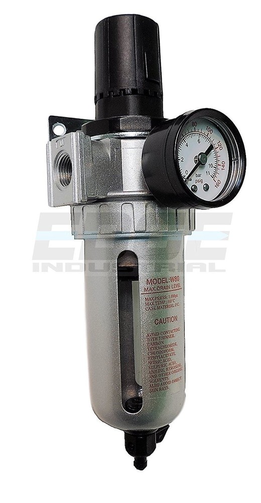 3/8" Pressure Regulator / Particulate Filter Moisture Water Trap Compressed Air