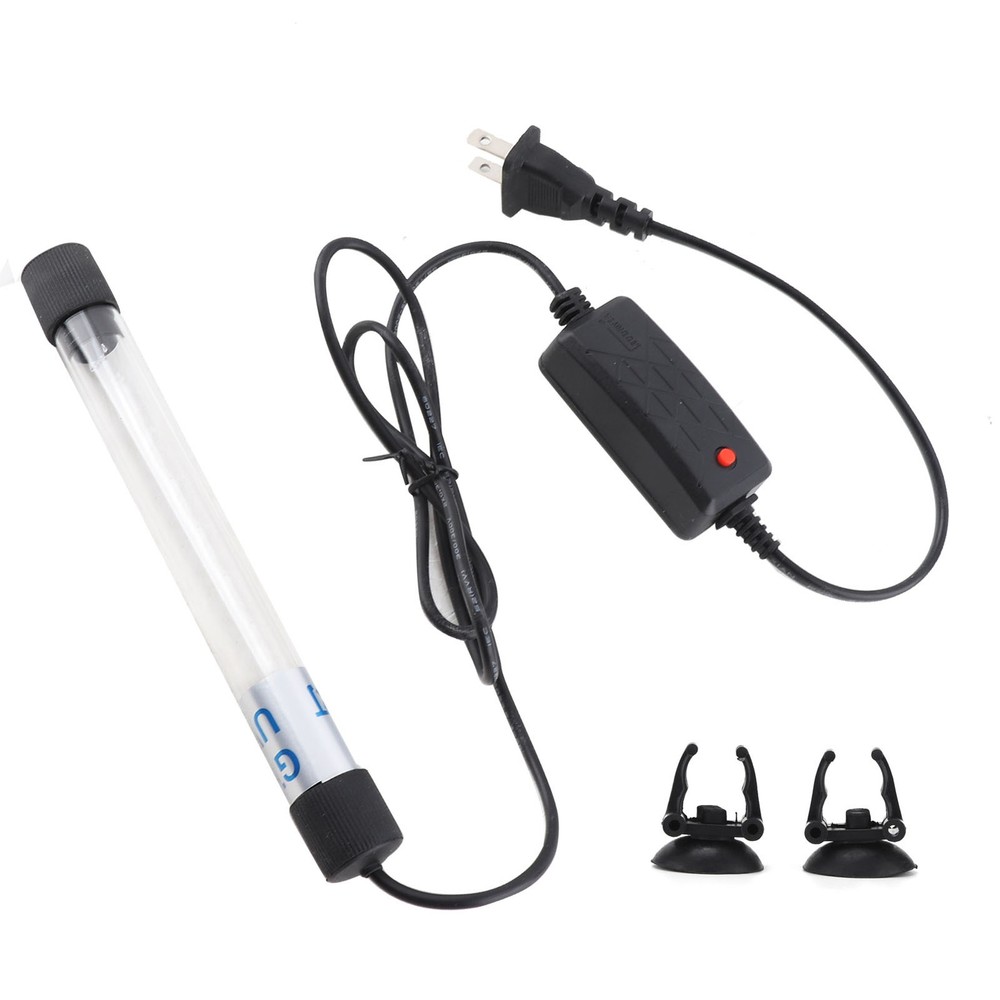 Aquarium Clean Light 7W Mini Algae Removal Light Waterproof for Fish Tank Timer