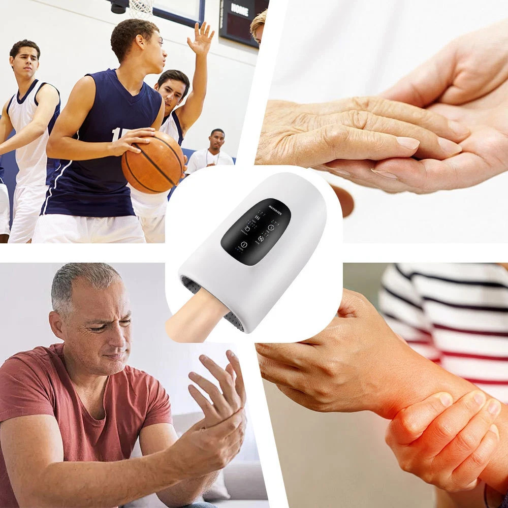 Hand Massager with Heat and Compression - Personal Massage Machine