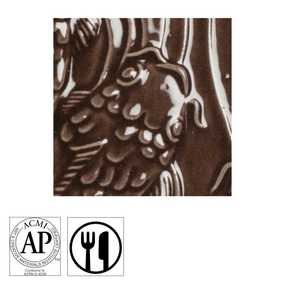 AMACO Gloss Glaze Chocolate Brown