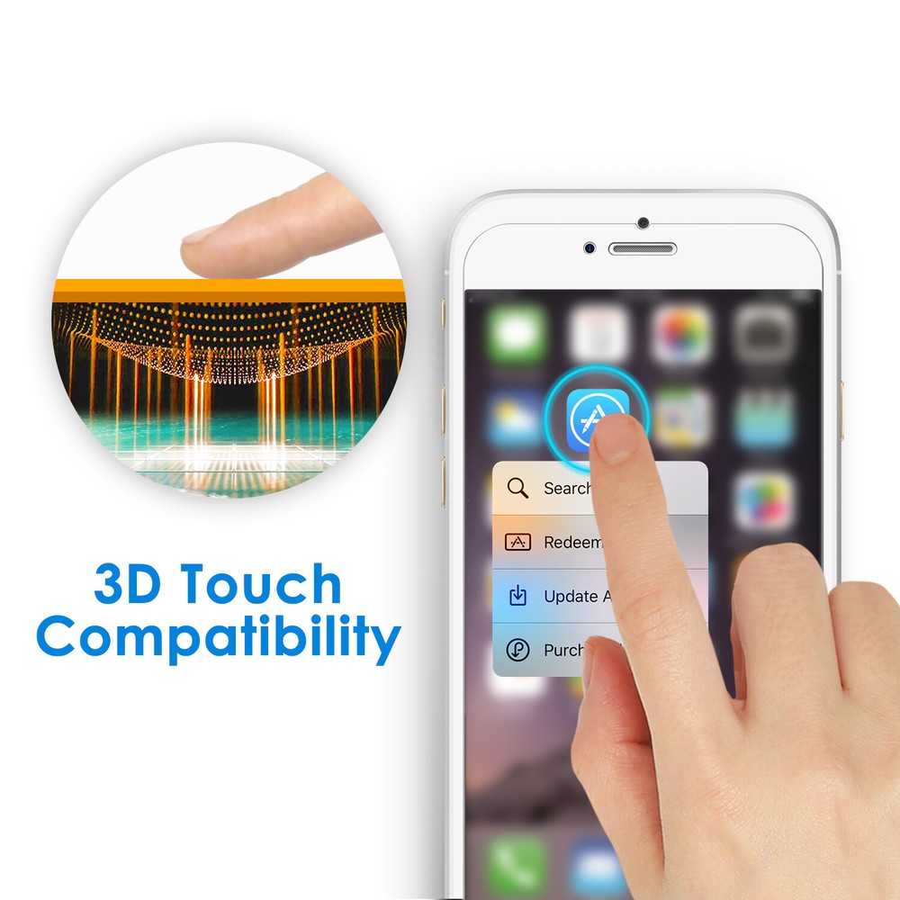 JETech Screen Protector for iPhone 8/7 4.7-Inch Tempered Glass 2-Pack