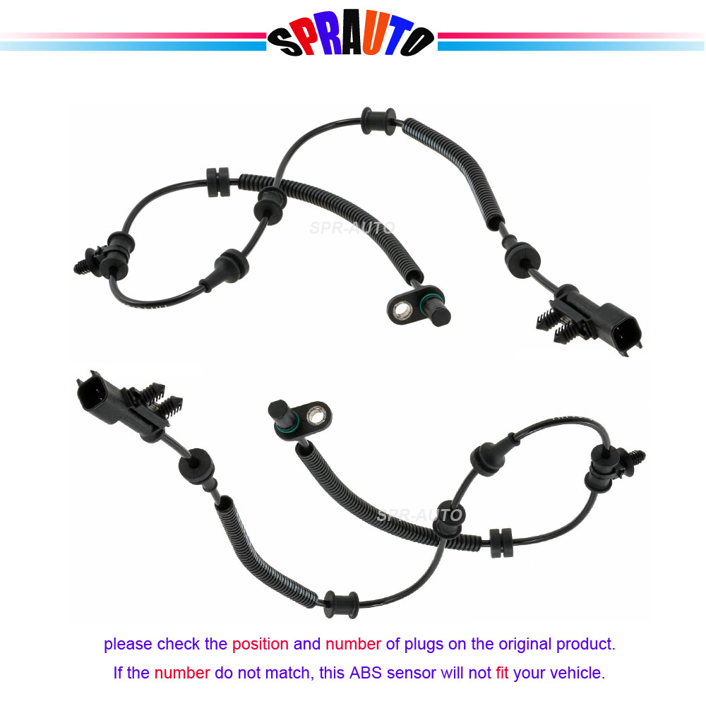 2 ABS Wheel Speed Sensor Set Front Left & Right Fit CHRYSLER PACIFICA 2017-2019