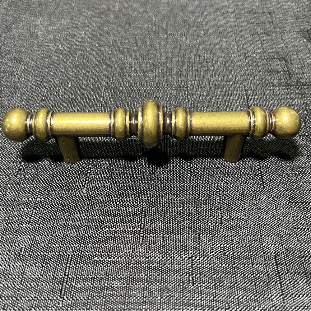 NEW Amerock Vintage Cabinet Handle Drawer Pull Burnished Solid Brass 5 1/8 742-1