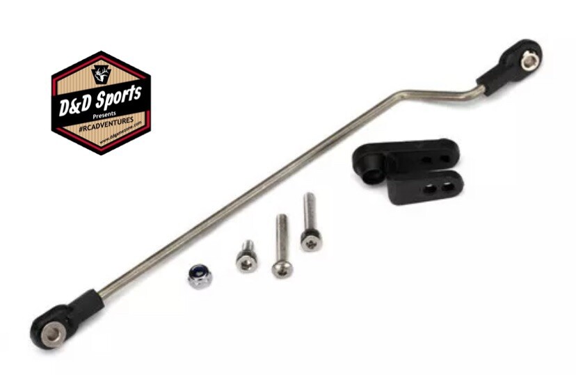 Traxxas 5781 - Rudder pushrod, assembled / servo horn