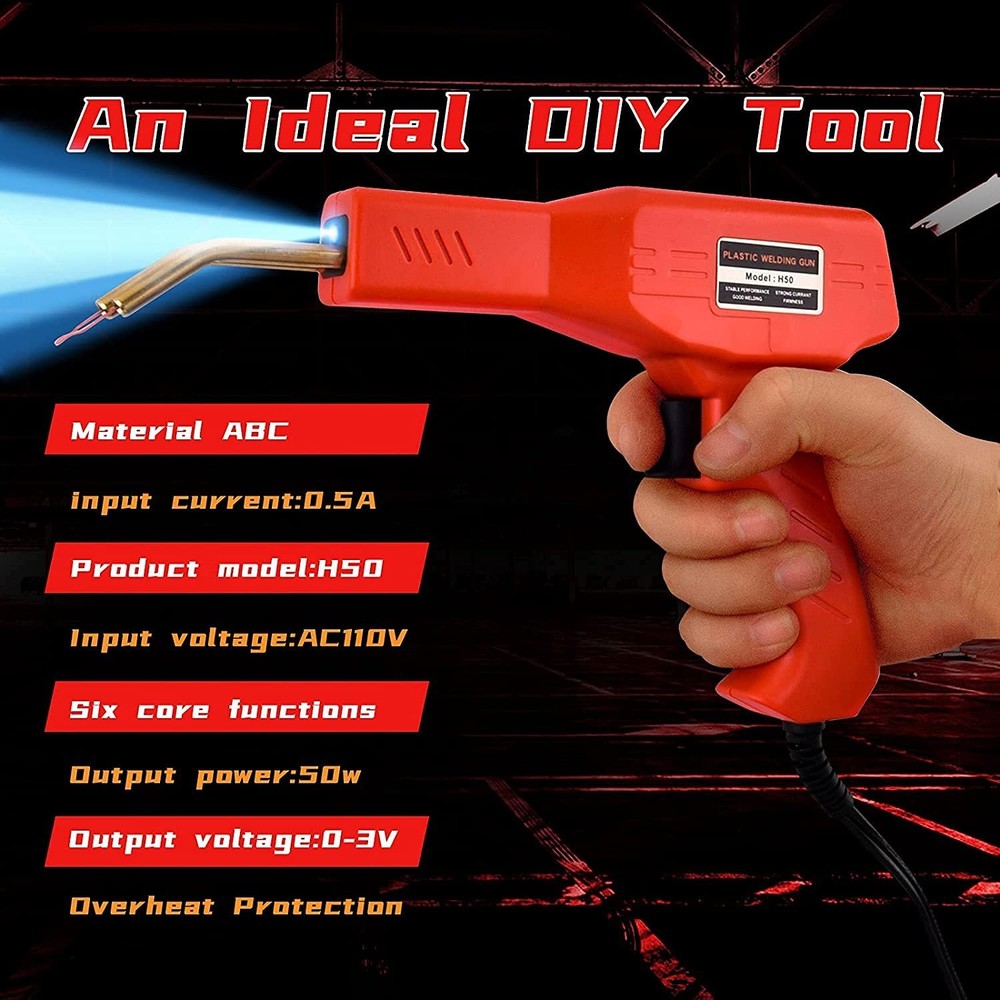 Versatile Plastic Welder Kit with 800 PCS Staples - Ideal for DIY Enthusiasts