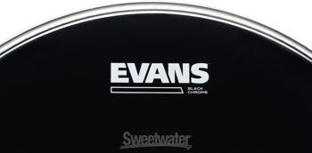 Evans TT14CHR Black Chrome Tom Batter Head - 14"