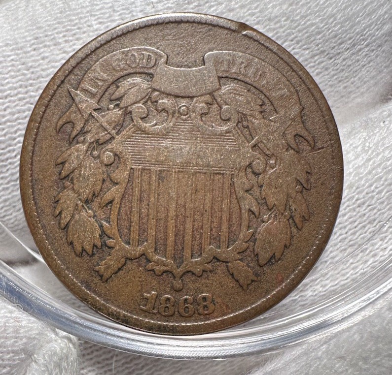 1868  Two Cent Piece