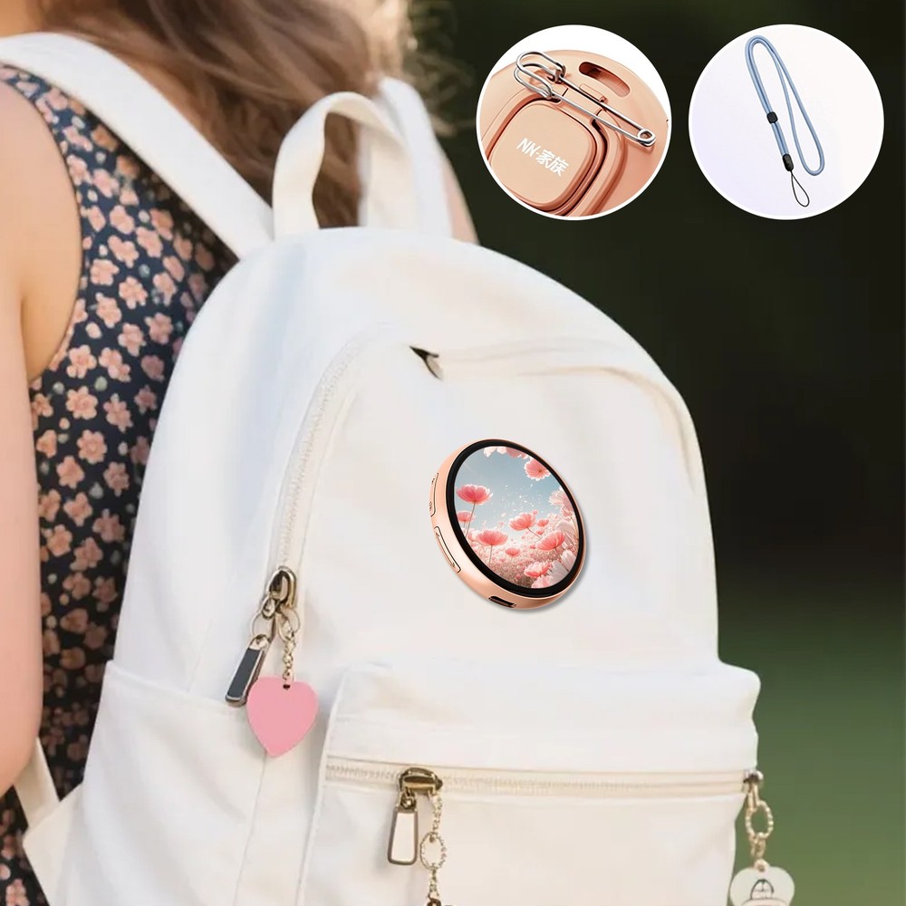 BT Connection Peripheral Badges 1.85-In IPS Dynamic Smart Display Screen Tag Pin