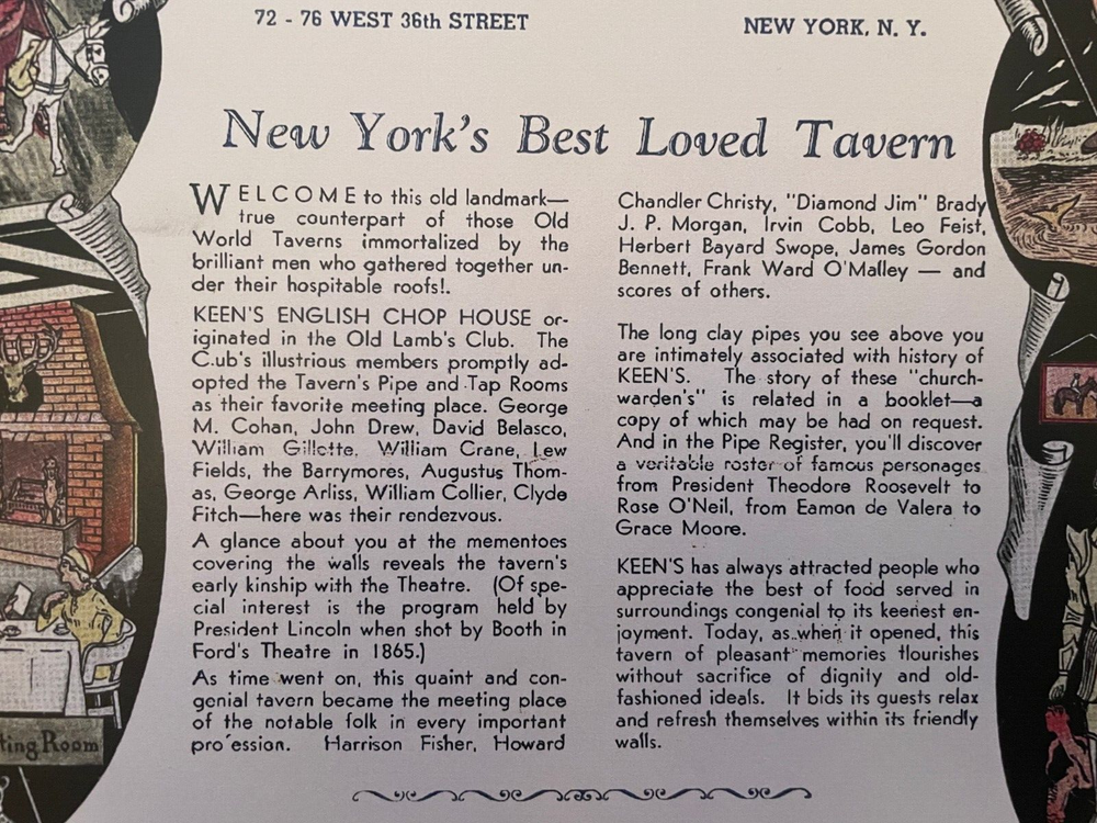 Marvelous Ms. Maisel Prop - Restaurant Menu Prop
