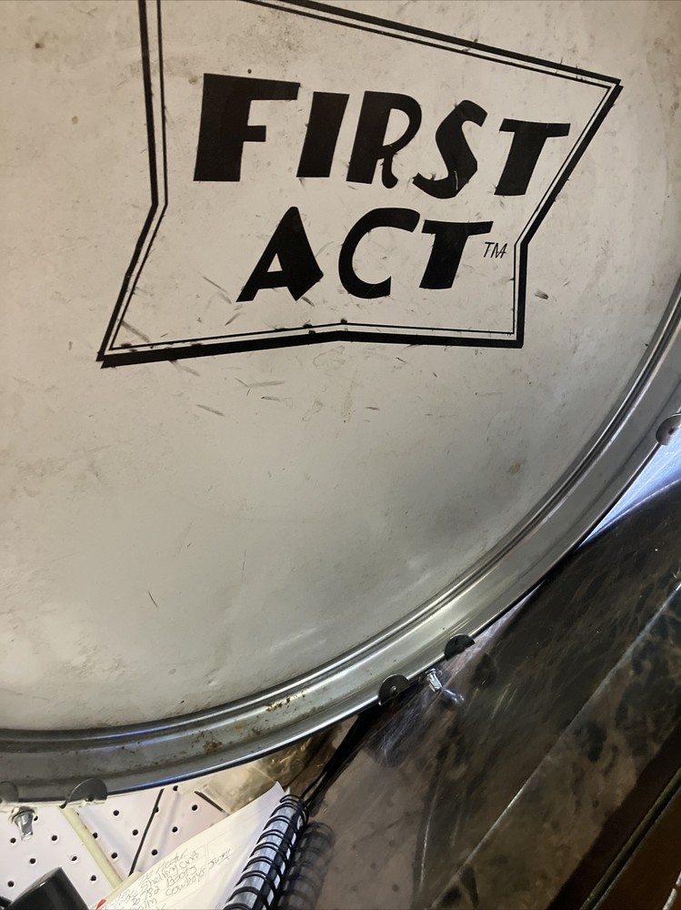 first act Burgundy kick drum. AD