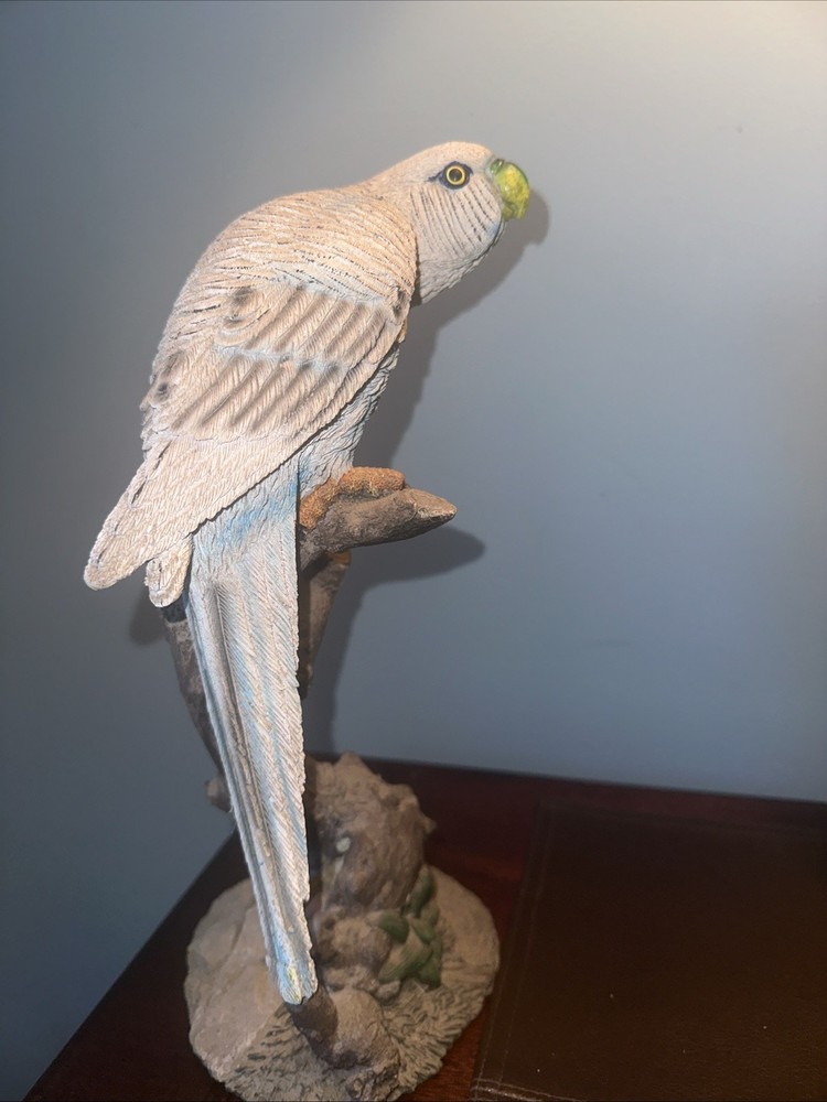 Parrot Bird Resin Figurine Multicolor