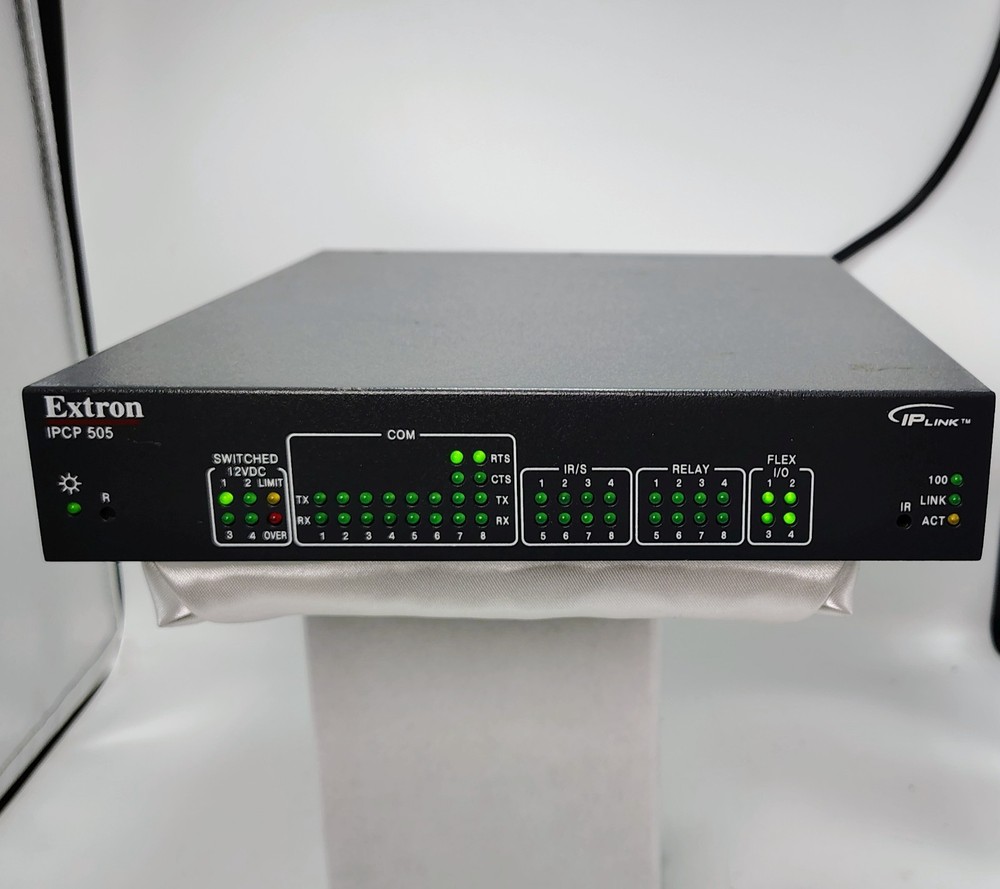 Extron IPCP 505 IP Link Control Processor Unit AC Power Cord Phoenix Connectors