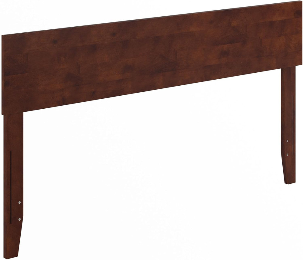 Orlando Modern Solid Wood Headboard, Queen, Walnut
