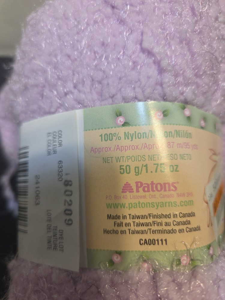 Patons Be Mine Lovely Lilac Yarn 3 Rolls