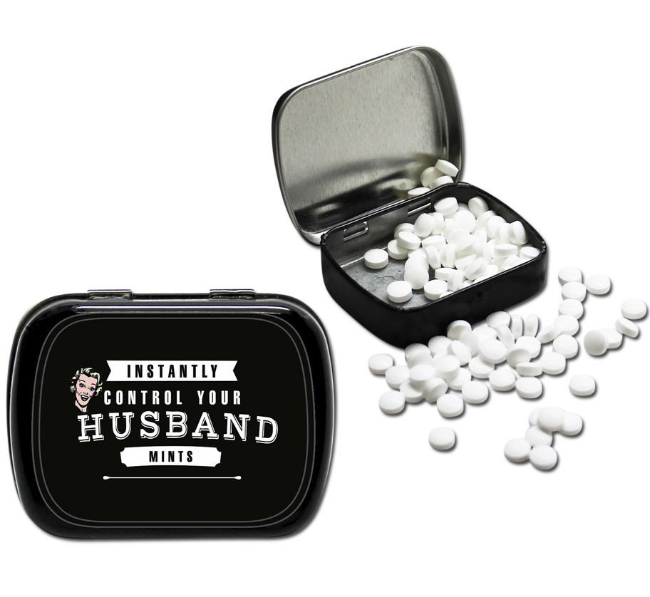 Instantly Control Your Husband Mints Tin - 1 oz. Wintergreen Mints