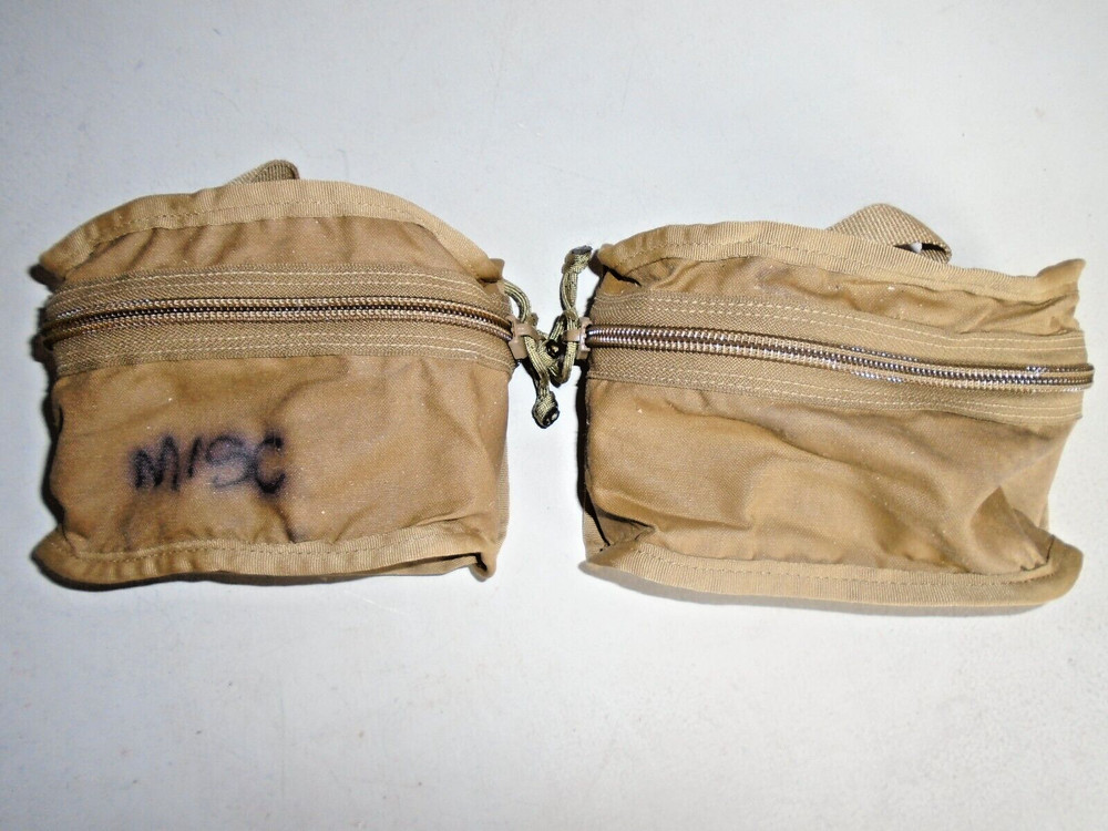 Propper USMC Coyote MOLLE Small Reversible Pouch Corpsman Assault System (2-PACK
