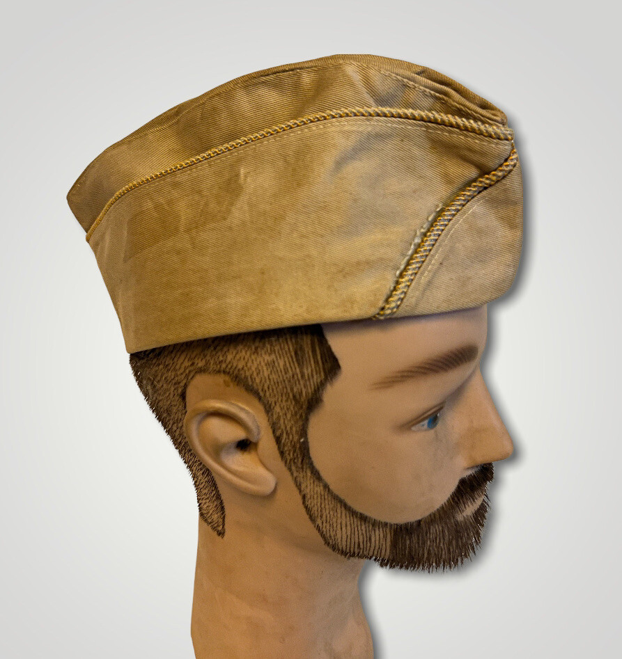 WW2 US Military Garrison Cap Hat Khaki k