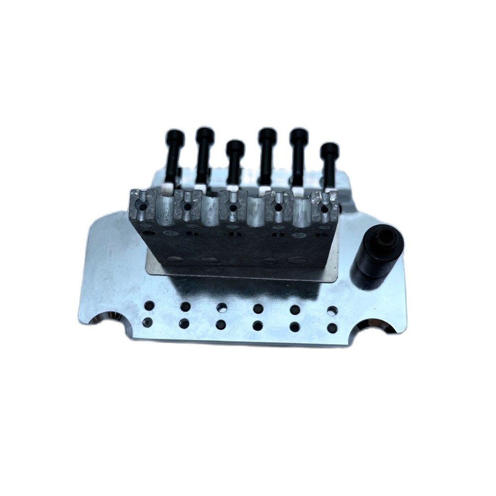 Chrome Electric Guitar Double Locking Tremolo System Bridge