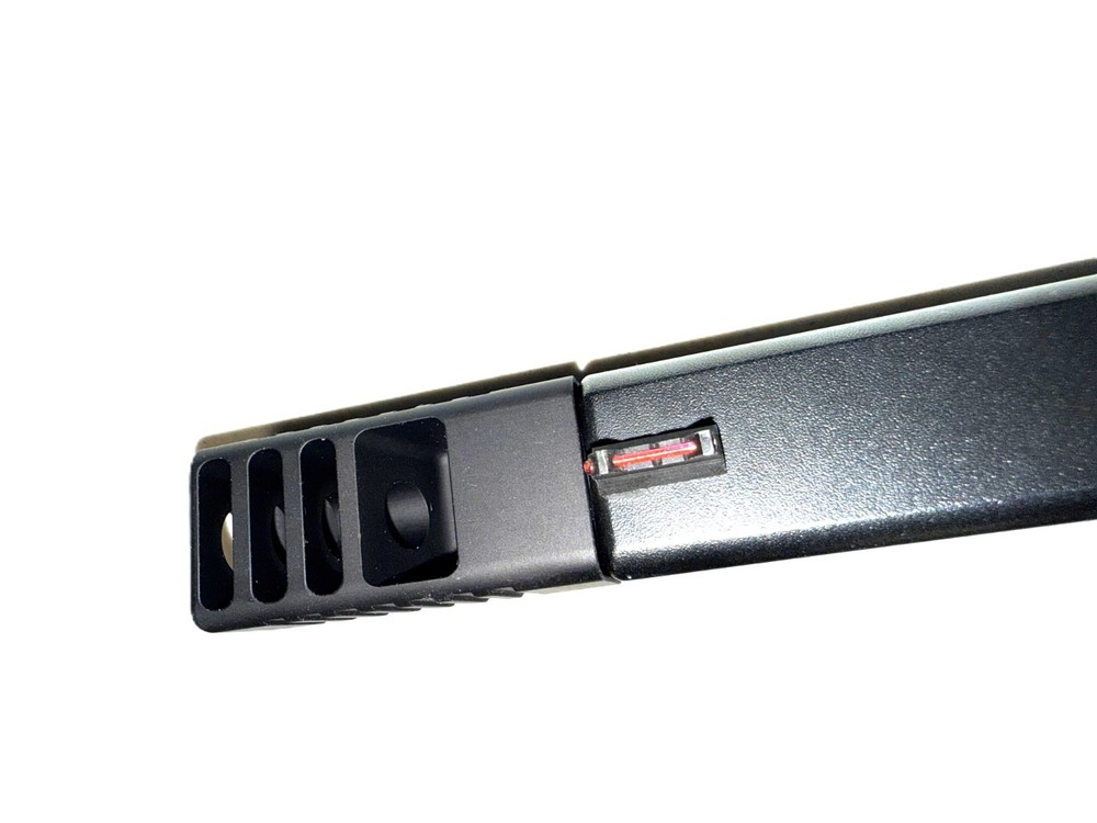 Muzzle Brake Compensator 1/2x28 TPI, For 9 mm Glock, Black Hard Anodized -