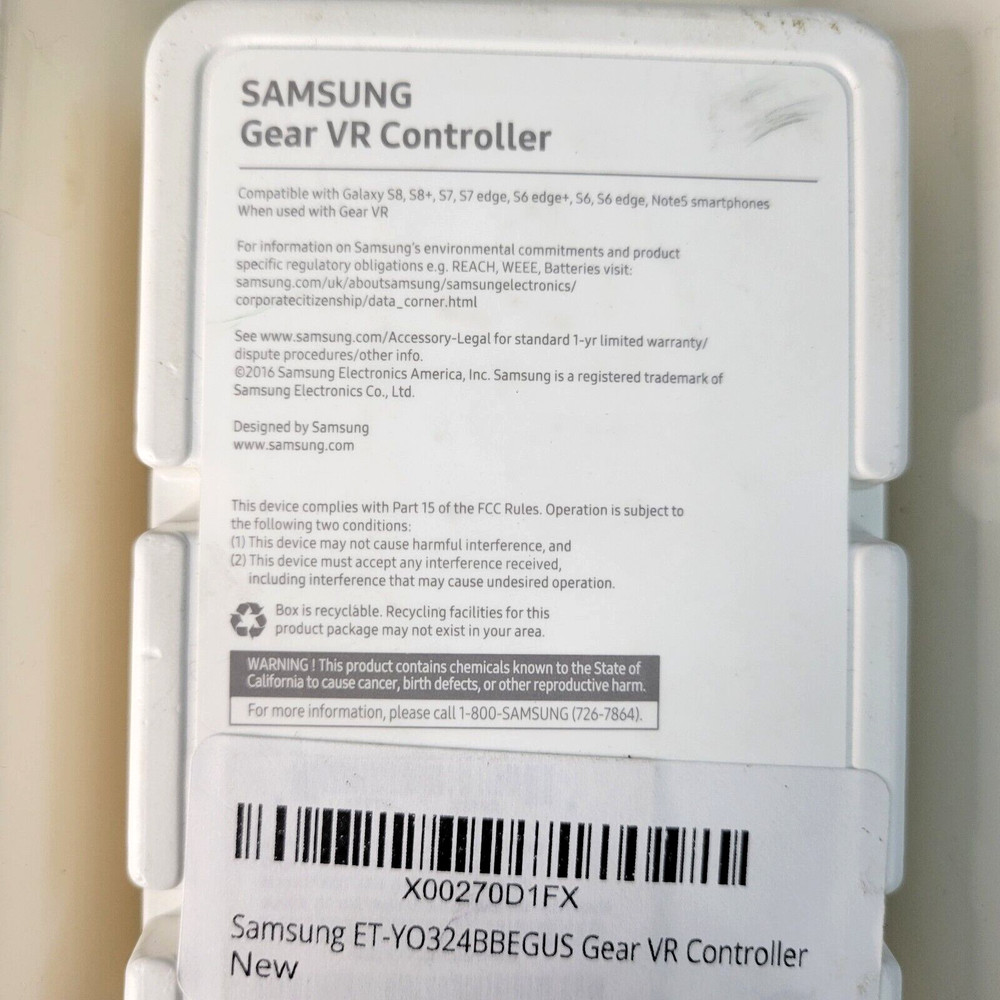 Samsung Gear VR Controller Black (ET-YO324BBEGUS) New Sealed