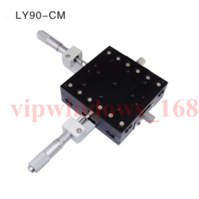 XY Axis Linear Stage Trimming Platform Bearing Precision Sliding Table 60*60mm