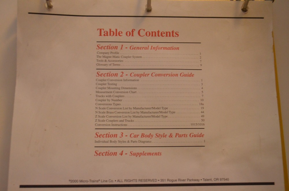 RARE Micro-Trains Line MTL Modular Binder Systems Original 3-Ring Binder