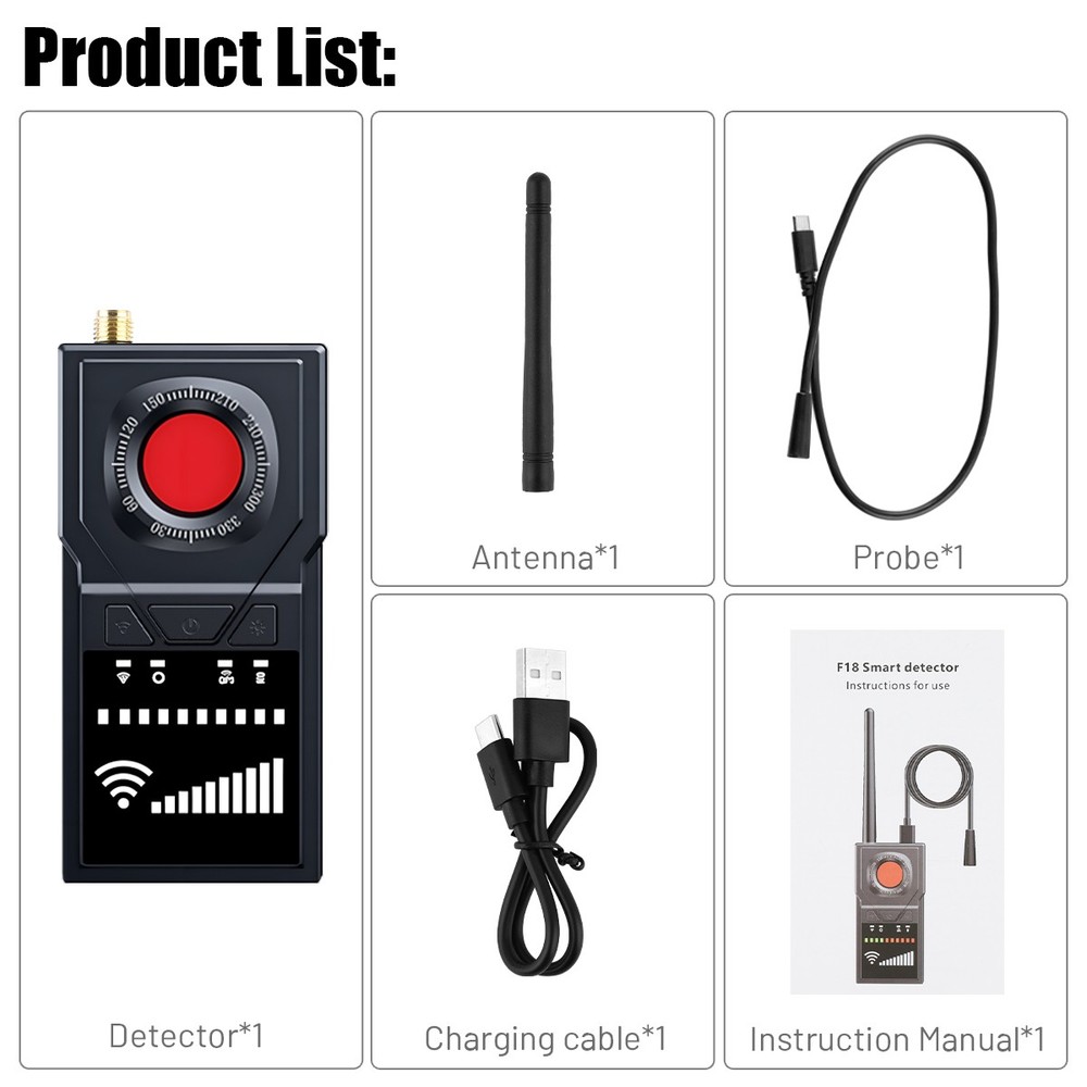 Detector Anti Spy Bug Detector GPS Tracker Finder Scanner Device Hidden Camera