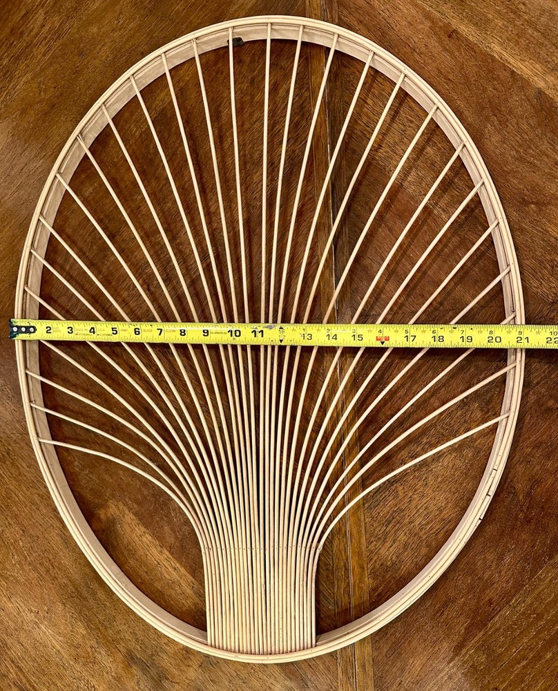 boho bamboo wall art - 26.25" height and 21" width in great condition