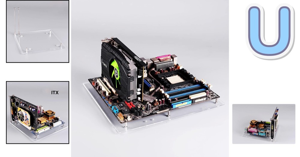 Compact Acrylic Open Frame Bench for Mini ITX PCs - Lightweight & Durable