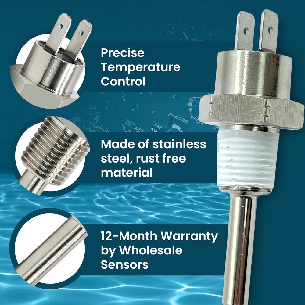 Replacement Pentair Heater Thermistor Sensor for Spa & Pool 12- & Support