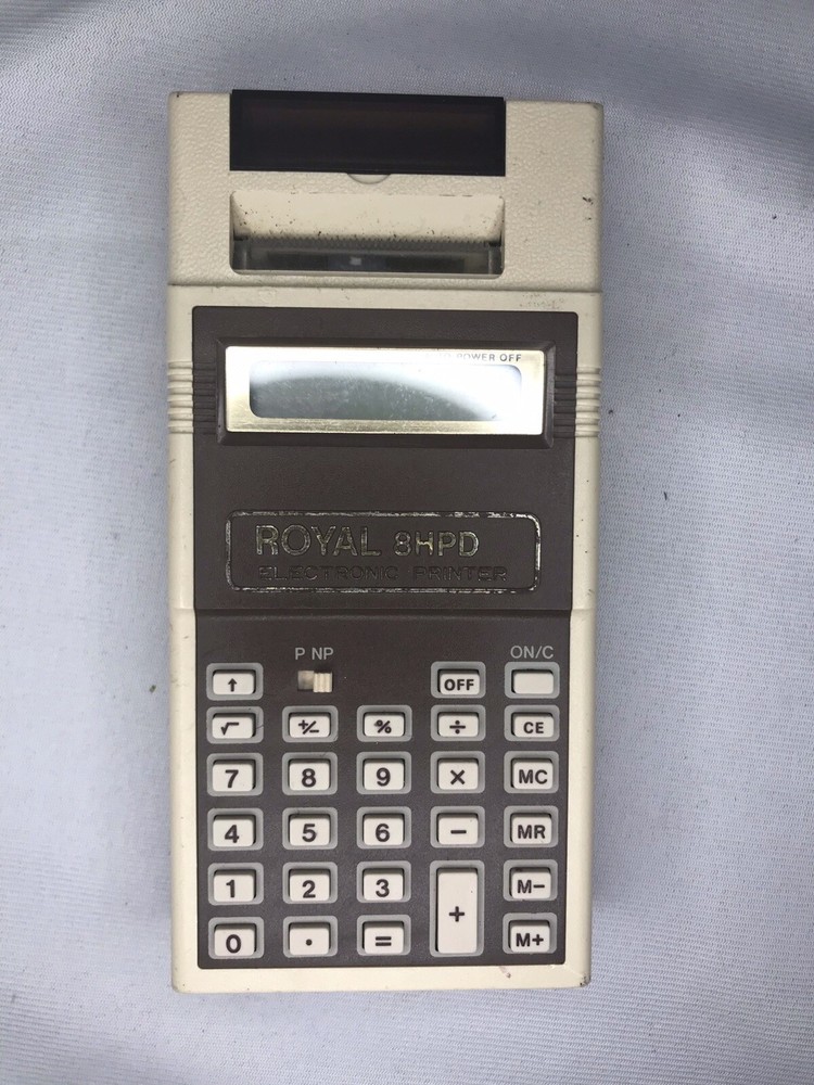 Vintage Royal 8HPD Electronic Printer Calculator Tested & Works