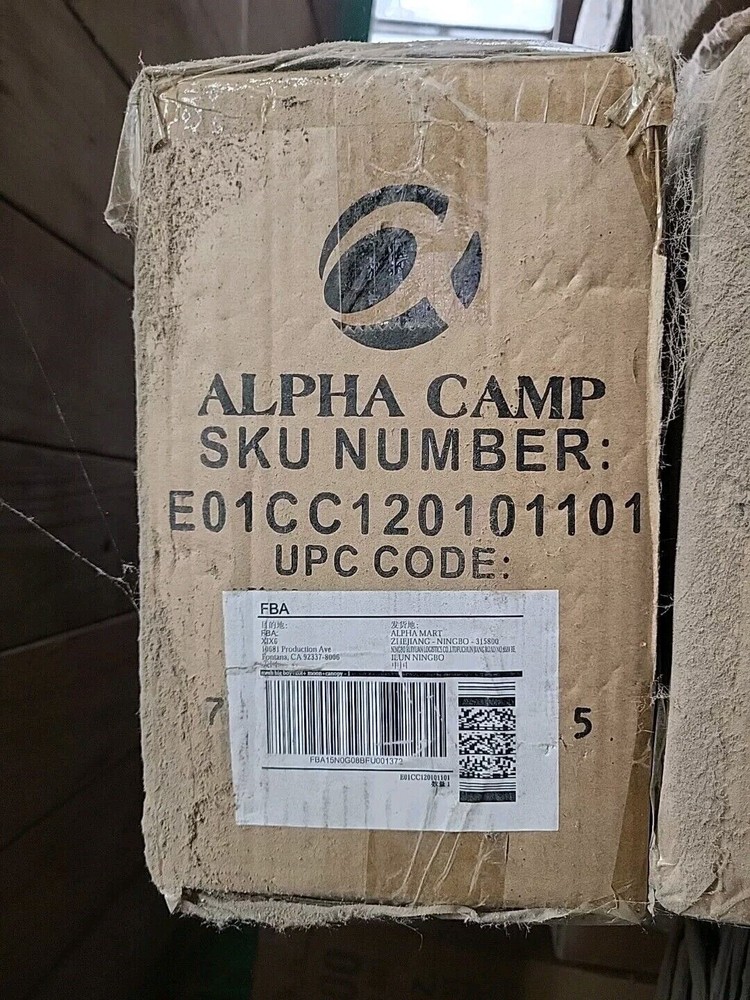 Alpha Camp Oversized Camping Cot Supports 600 lbs Sleeping Bed Folding Steel