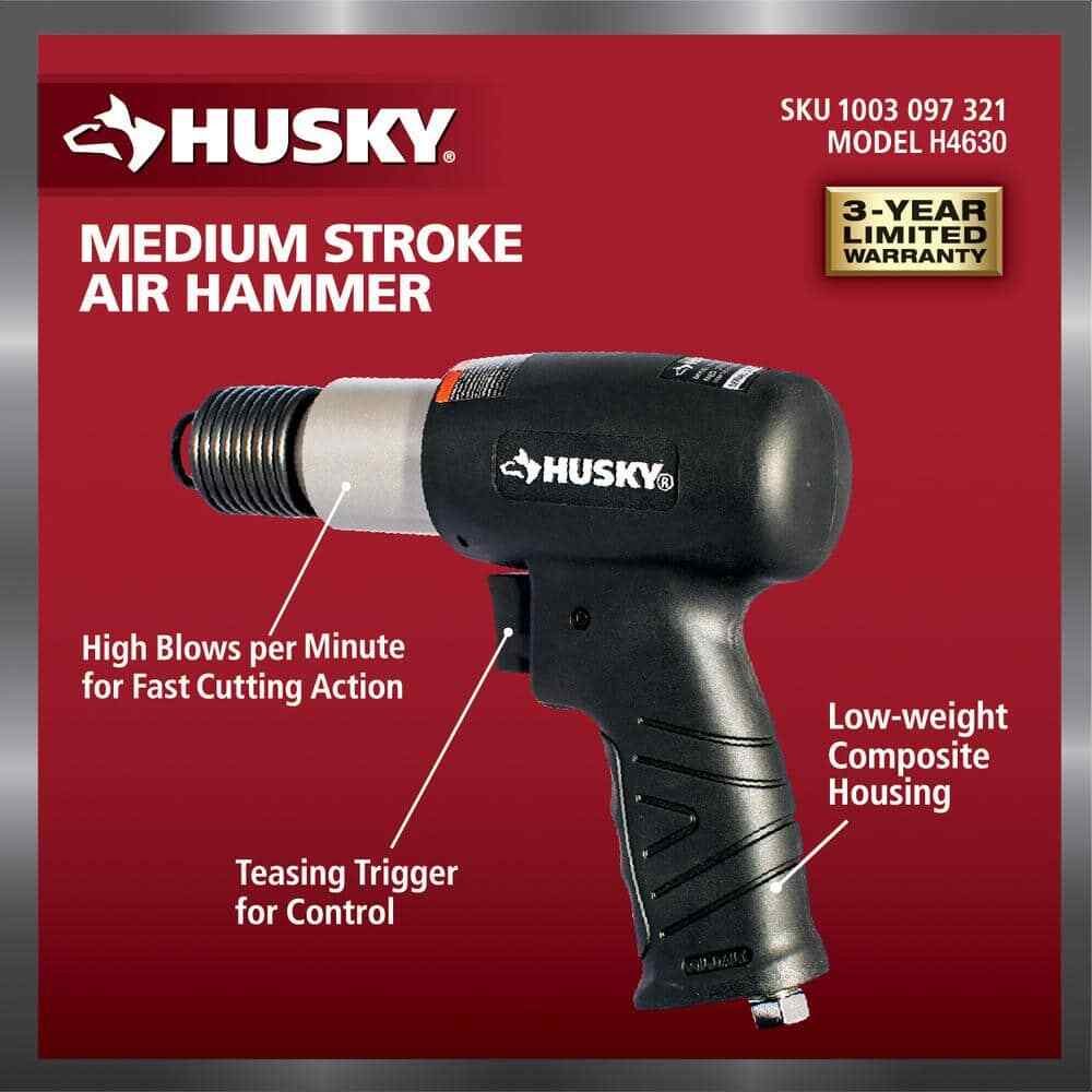 Medium Stroke Air Hammer - 3700 BPM, Powerful Pneumatic Tool NEW